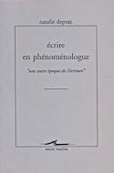 Ecrire en phénoménologue